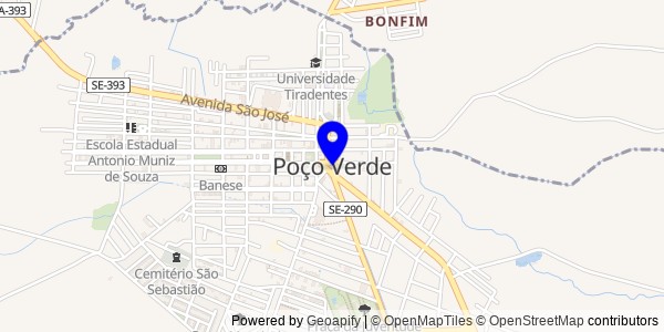 Mapa de Poço Verde - Nutricionistas