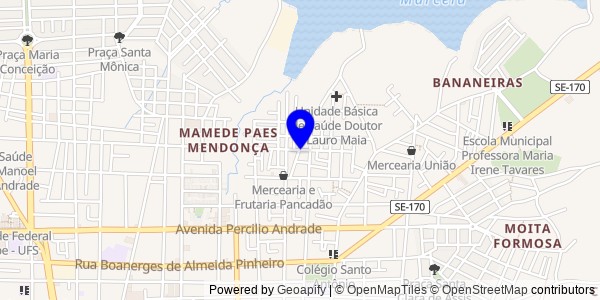 Mapa de São Domingos - Fisioterapeutas