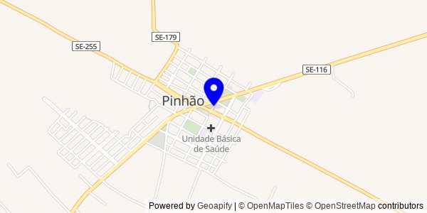 Mapa de Frei Paulo - Fisioterapeutas