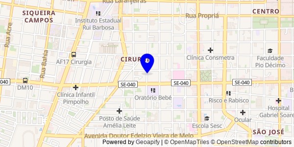 Mapa de Gararu - Nutricionistas