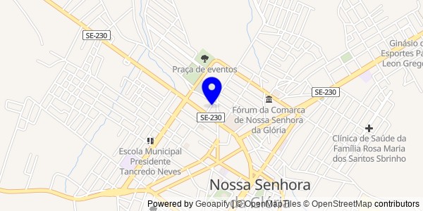 Mapa de Nossa Senhora Aparecida - Nutricionistas