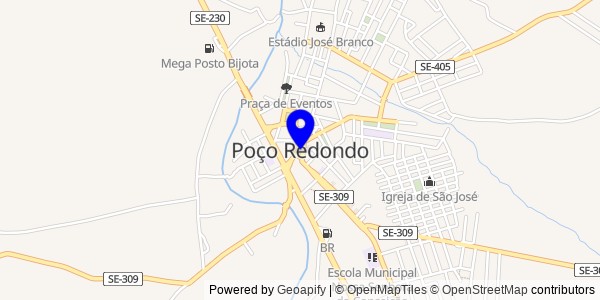 Mapa de Poço Redondo - Nutricionistas