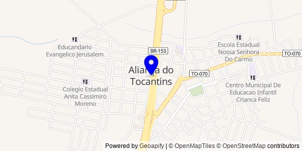 Mapa de Aliança do Tocantins - Nutricionistas