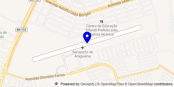 Mapa de Araguaína - Nutricionistas