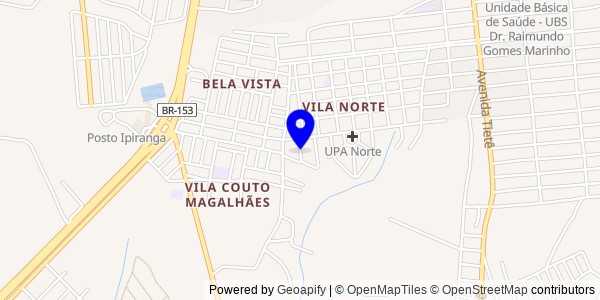 Mapa de Arapoema - Fisioterapeutas