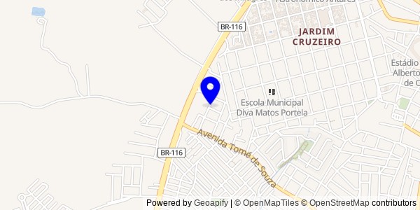 Mapa de Barrolândia - Nutricionistas