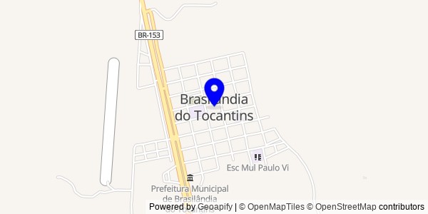 Mapa de Brasilândia do Tocantins - Nutricionistas