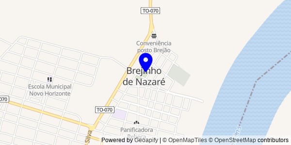 Mapa de Brejinho de Nazaré - Fisioterapeutas