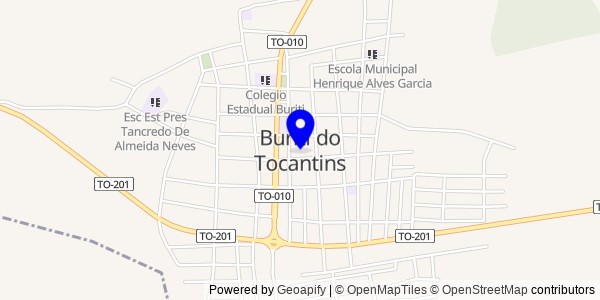 Mapa de Buriti do Tocantins - Fisioterapeutas