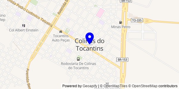 Mapa de Colinas do Tocantins - Fisioterapeutas