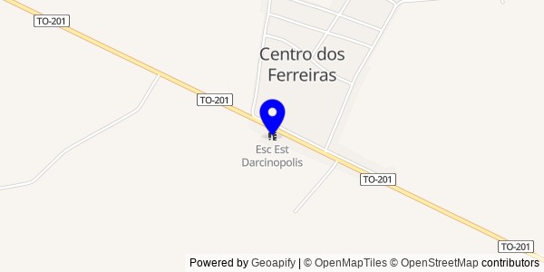Mapa de Darcinópolis - Fisioterapeutas