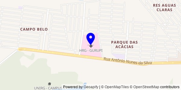 Mapa de Gurupi - Fisioterapeutas