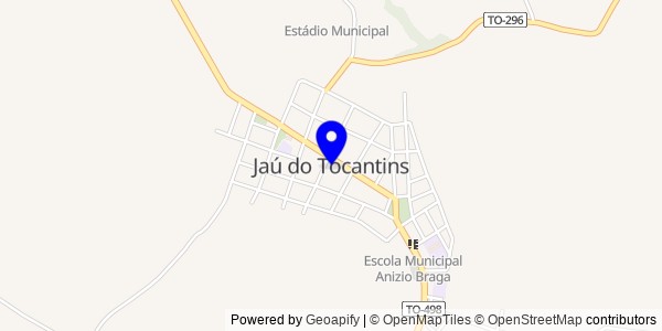 Mapa de Jaú do Tocantins - Fisioterapeutas