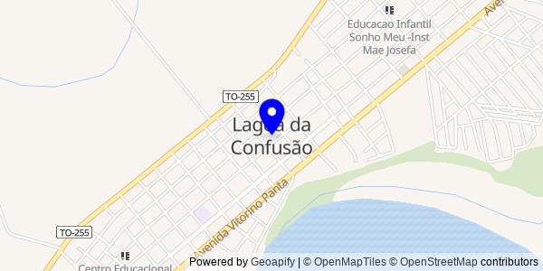 Mapa de Lagoa da Confusão - Nutricionistas