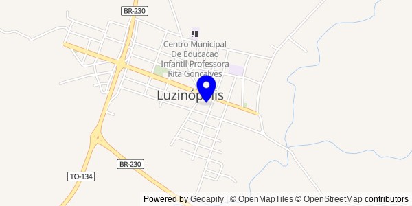 Mapa de Luzinópolis - Nutricionistas