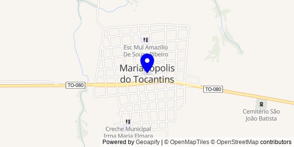 Mapa de Marianópolis do Tocantins - Fisioterapeutas