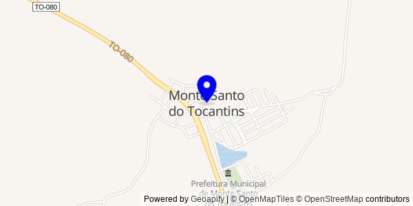 Mapa de Monte Santo do Tocantins - Fisioterapeutas