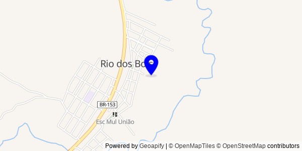 Mapa de Rio dos Bois - Fisioterapeutas