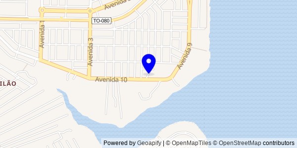 Mapa de Sandolândia - Fisioterapeutas