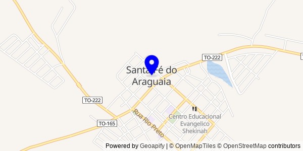 Mapa de Santa Fé do Araguaia - Fisioterapeutas