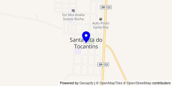 Mapa de Santa Rita do Tocantins - Fisioterapeutas