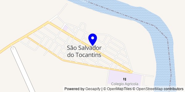 Mapa de São Salvador do Tocantins - Nutricionistas