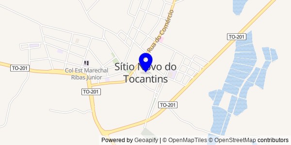Mapa de Sítio Novo do Tocantins - Fisioterapeutas
