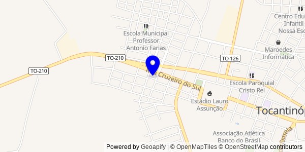 Mapa de Tocantinópolis - Fisioterapeutas
