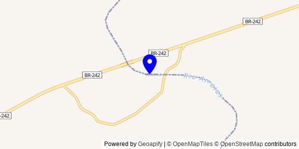 Mapa de Arraias - Fisioterapeutas