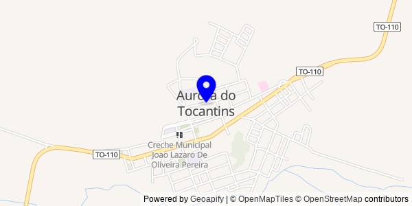 Mapa de Aurora do Tocantins - Nutricionistas