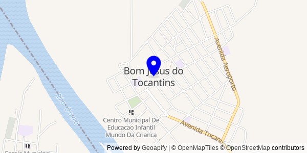 Mapa de Bom Jesus do Tocantins - Fisioterapeutas