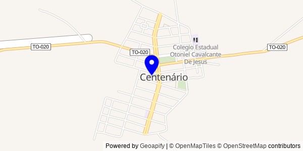 Mapa de Centenário - Nutricionistas