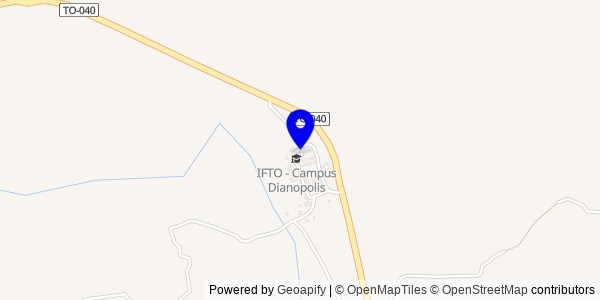 Mapa de Dianópolis - Nutricionistas