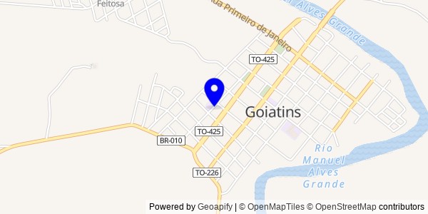 Mapa de Itacajá - Nutricionistas