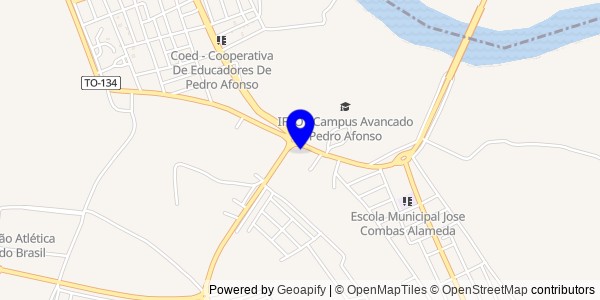 Mapa de Pedro Afonso - Fisioterapeutas