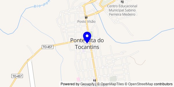 Mapa de Ponte Alta do Tocantins - Fisioterapeutas