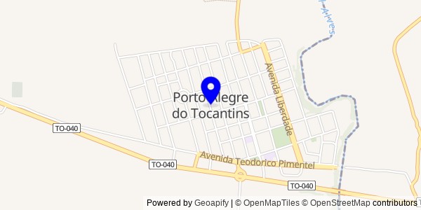 Mapa de Porto Alegre do Tocantins - Fisioterapeutas