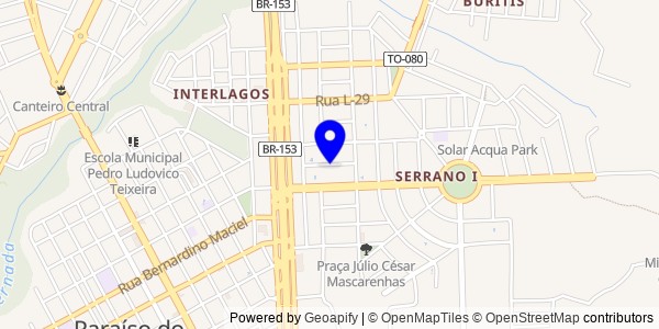 Mapa de Porto Nacional - Nutricionistas