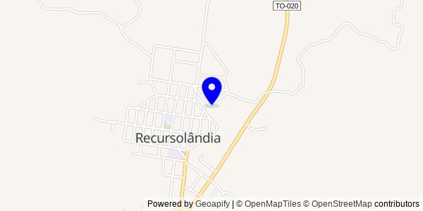 Mapa de Recursolândia - Fisioterapeutas