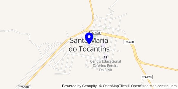 Mapa de Santa Maria do Tocantins - Fisioterapeutas