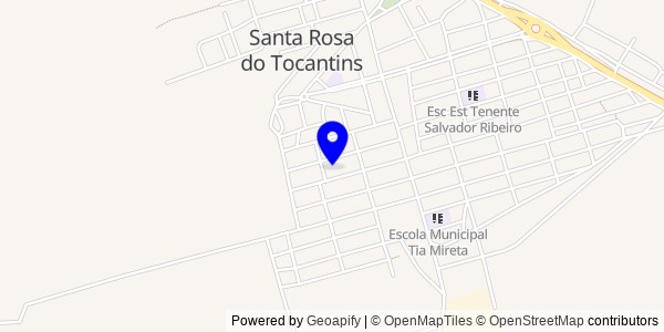 Mapa de Santa Rosa do Tocantins - Fisioterapeutas