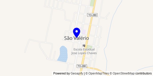 Mapa de São Valério - Fisioterapeutas