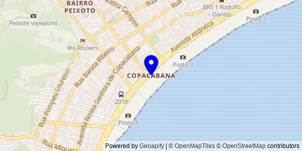 Mapa de Copacabana - Nutricionistas