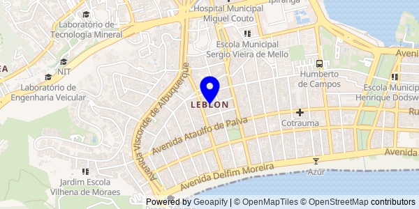 Mapa de Leblon - Nutricionistas