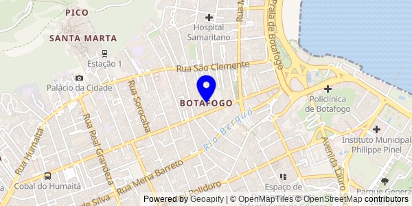 Mapa de Botafogo - Nutricionistas