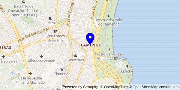 Mapa de Flamengo - Nutricionistas