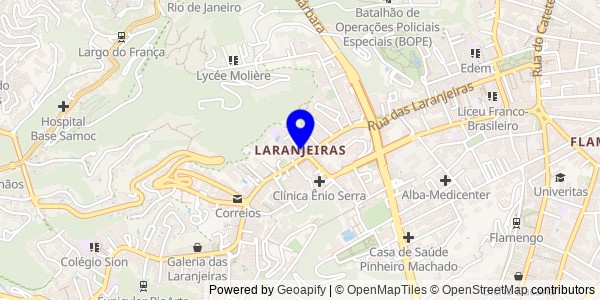 Mapa de Laranjeiras - Nutricionistas