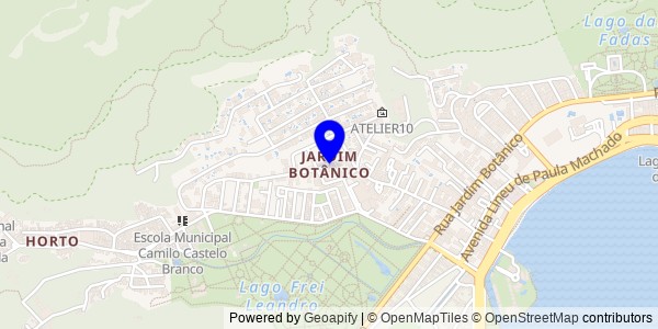 Mapa de Jardim Botânico - Nutricionistas