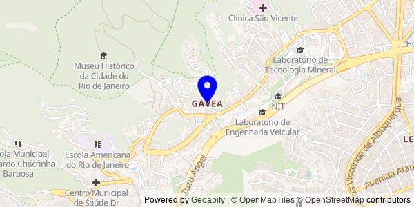 Mapa de Gávea - Nutricionistas