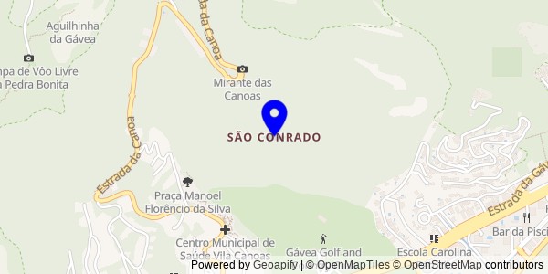 Mapa de São Conrado - Nutricionistas